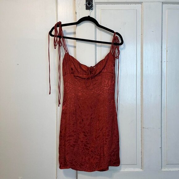 Women's Orange Dress - Picture 2 of 2